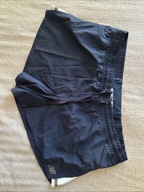 New Balance Dry Navy Athletic Running Shorts with Drawstring